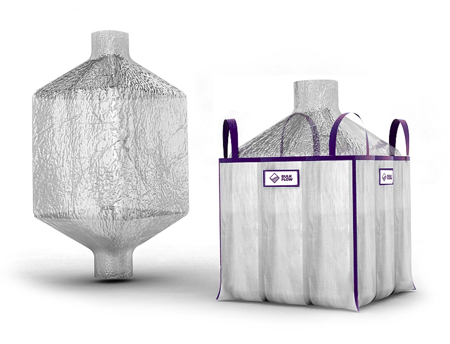 cubic bulk bags with inner liner
